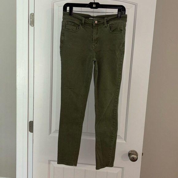 dark green denim pants - Picture 1 of 3